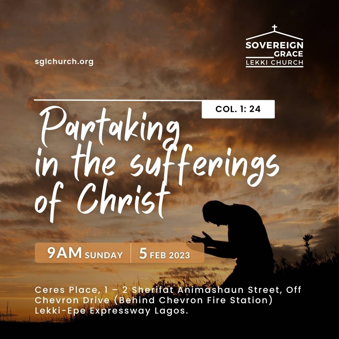 Partaking in the sufferings of Christ