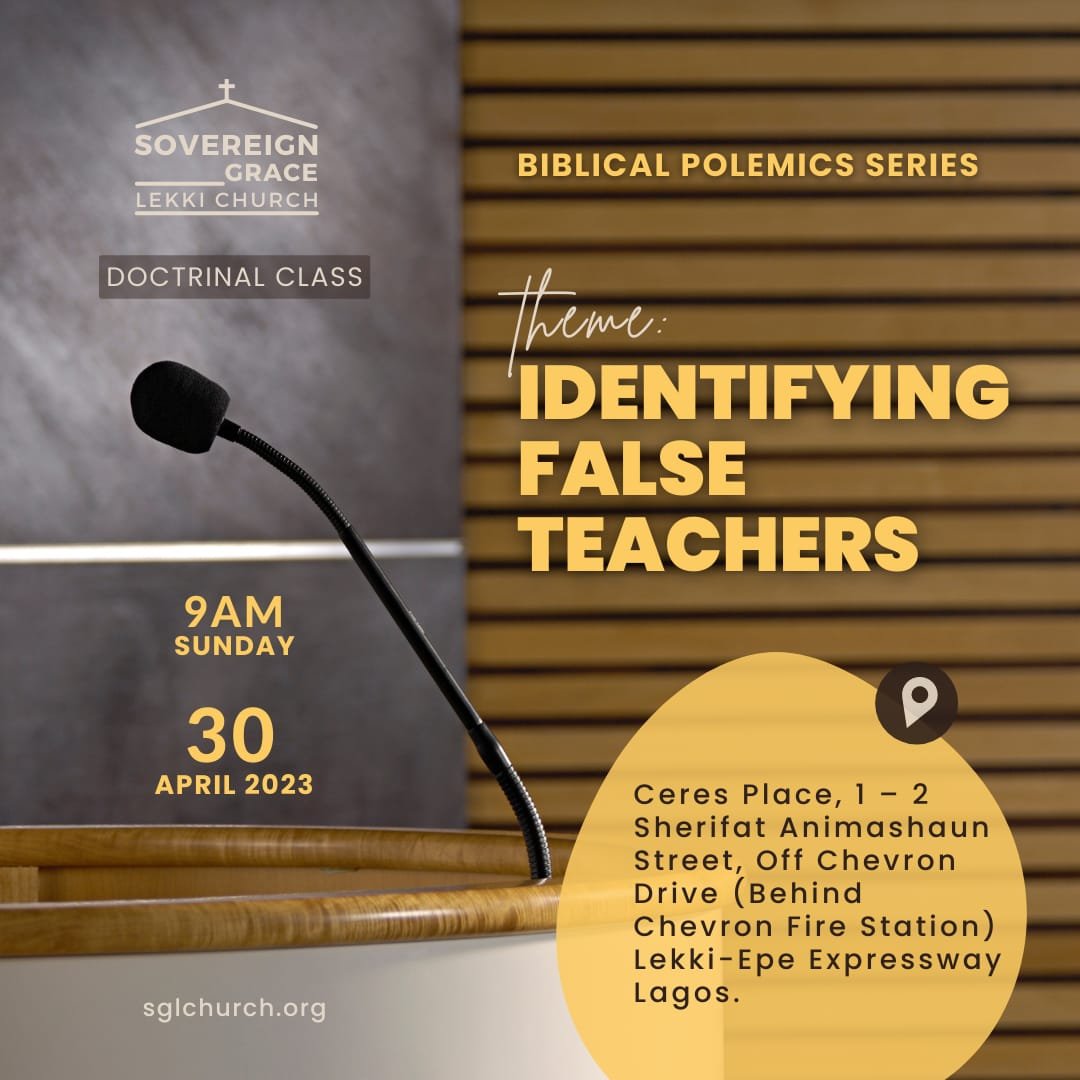 Identifying False Teachers