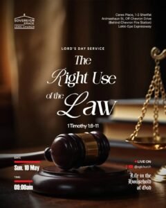 The Right Use of The Law